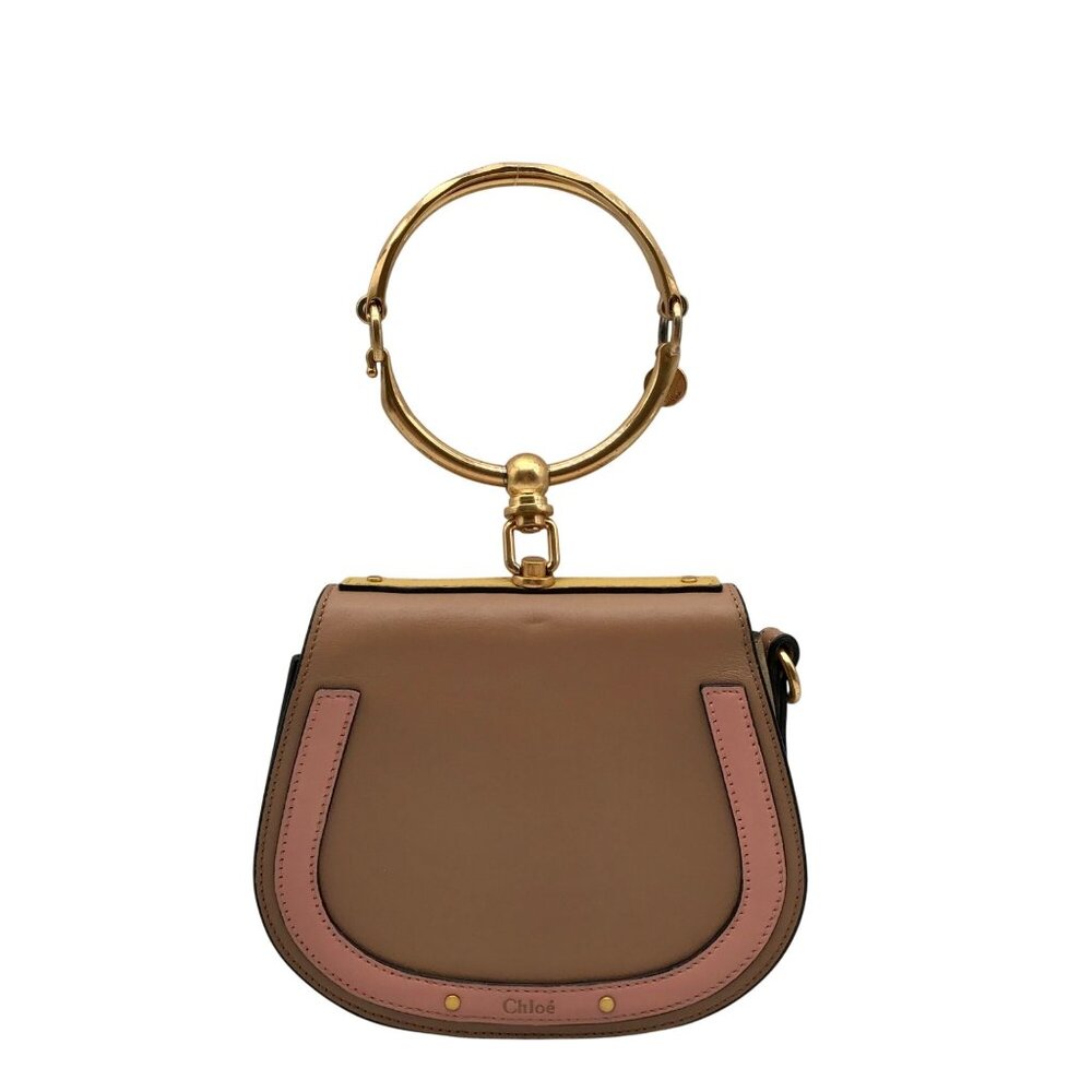 Chloe Beige Leather Nile Bracelet Bag